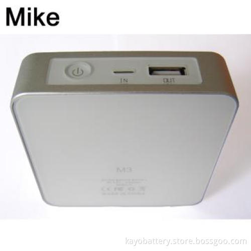Power bank with 7800mAh, DC5V 1A, with charger, 5pcs connectors